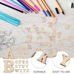small wooden letters 15mm English Letters Wooden Pieces Small Natural