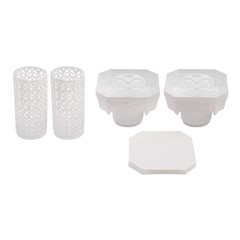 Wedding Roman Column Landscaping Pillar Heart-shaped Pattern Flowerpot Holder