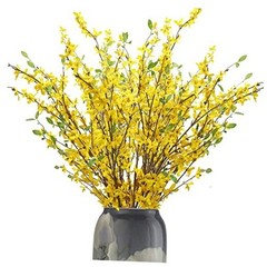 Artificial Forsythia Branches Pcs 39.4 Inch Cherry Blossom, Spring Flowers 6