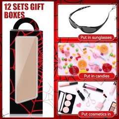 Fuyoooo 24 Pieces Spider Web Party Favors Include 12 Sunglasses 12 Multicolor