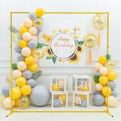 6.6×5.2FT Rectangle Backdrop Stand Arch Frame for Wedding Party Decoration