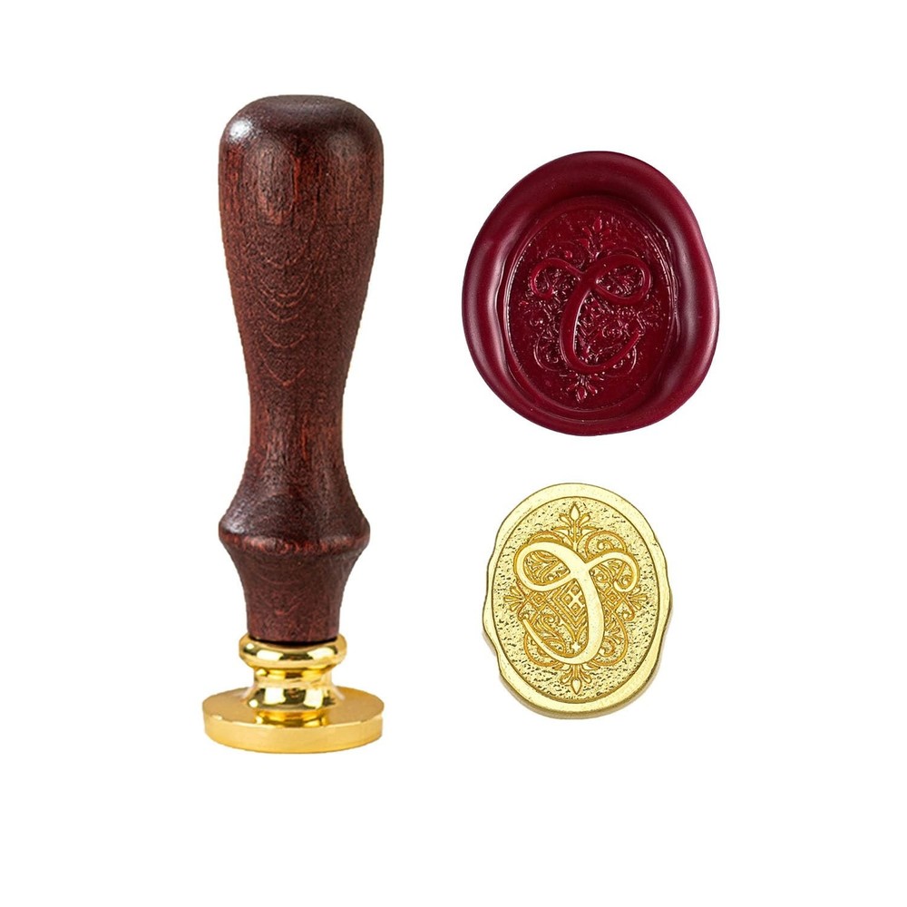 Initial Alphabet C Wax Seal Stamp, Vintage Letter Sealing Wax Seal Stamp with…