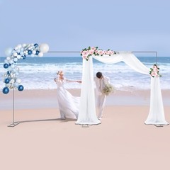 Wedding Backdrop Stand Metal 50*23cm Wedding Flower Stand 6*3m Background Stand