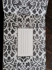 Wedding Guest Book Studio His & Hers Formal Black & White NEW