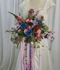Bohemian Dreams Wildflower Faux Silk Wedding Bouquet