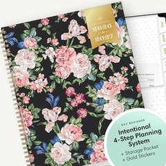 Day Designer 2026-2027 Weekly and Monthly 8.5″ x 11″ Rose Garden- 2026/2027
