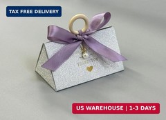 ZJSXINDI 15 Pcs Favor Boxes Gift Wrap Boxes Silver Flash Gift Box 5″x 3″ For Par