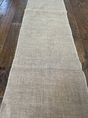 Burlap Table Runner 14″x90″ lot of 4 100% Heavy Natural Jute Made in USA