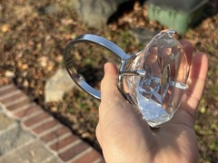 HUGE -Wedding decoration crystal big diamond ring proposal ornaments party gifts
