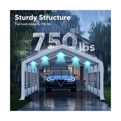 Quictent 13x26ft Party Tent Heavy Duty Outdoor Gazebo White Party Wedding Ten…