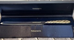 Tiffany & Co. Wedding Cake Knife or braided bread, Knife With Box
