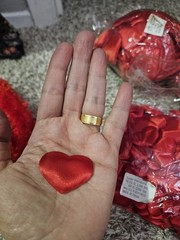 Heart Shape padded satin petals  Scatter for Valentine’s Day Wedding Decorations