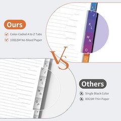 Password Book with Alphabetical Tabs, Password Keeper Book for Seniors, Black