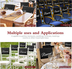 20 Pack Reserved Seating Signs Reserved Chair Signs Church Pew Reserved Signs Re