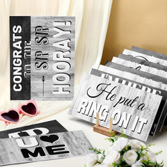 24 Designs Wedding Photo Booth Props Double Sided 11X5.5 Inch Photo Booth Props