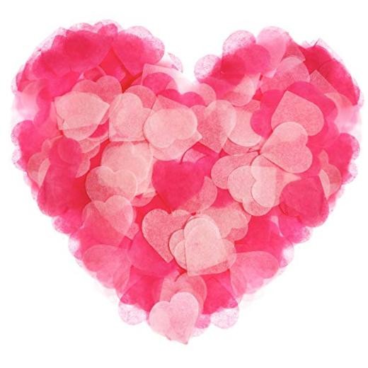 10000 Pieces Valentine Heart Paper Confetti Tissue Party Decoration Table
