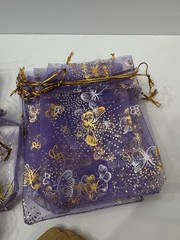 37 Pcs Organza Wedding Party Gift Bags Butterfly Drawstring Pouches W/Butterfly
