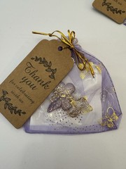 37 Pcs Organza Wedding Party Gift Bags Butterfly Drawstring Pouches W/Butterfly