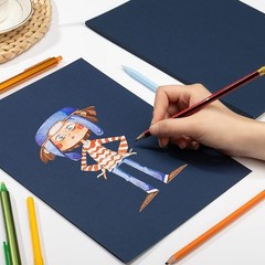50 Sheets Navy Blue Cardstock 8.5 x 11 inch, 250gsm/92lb 8.5*11 in, blue