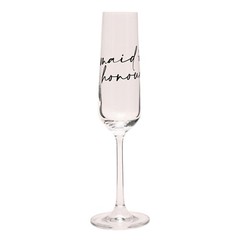 Maid of Honour Champagne Flute Glass Wedding Thank you Gift by Amore Boxed