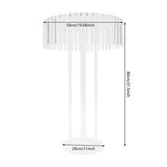 Wedding Flower Stand Flower Holder Single Tier Acrylic Wedding Flower Stand