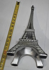 18″ Tall Eiffel Tower, Silver, Great Table Centerpiece Or Prop