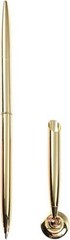Gold Pen & Pen Stand Round Pen Holder Signing Set – Metal Attached Desk
