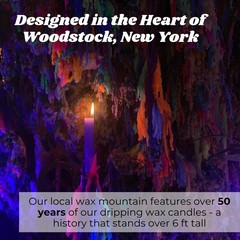 Candlestock Hippie Drippy Drip Candles – Pack of 11 Dripping 1 Of Each Color