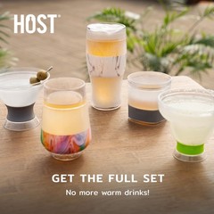 Host Freeze Insulated Champagne Glasses, Gifts for Mom, Home Bar Gifts for Wo…