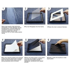 12×16 Picture Frames – Black Picture Frames to Display Photo 8×10 with Mat or…