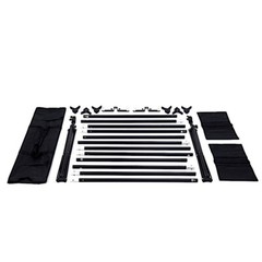 8×10 feet Black Triple Crossbar Adjustable Photo BACKDROP STAND Events Supplies