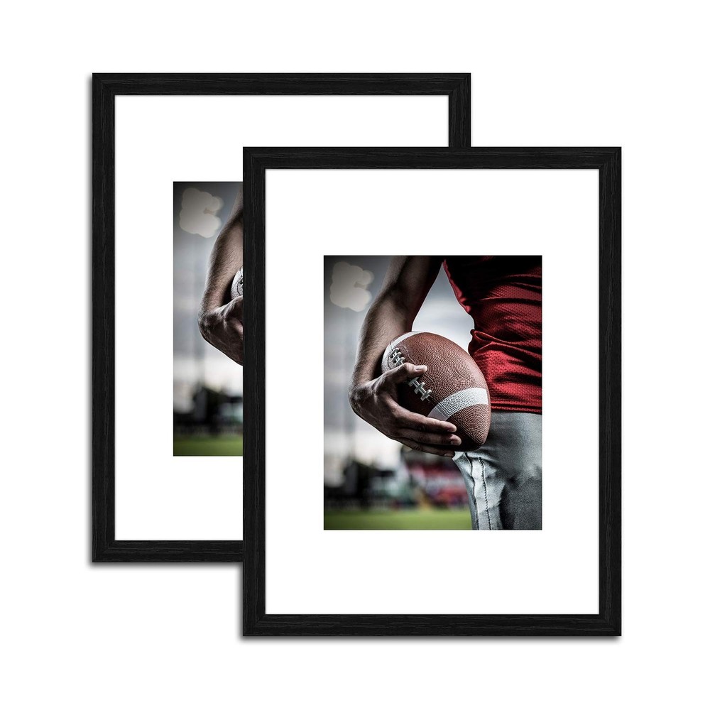 12×16 Picture Frames – Black Picture Frames to Display Photo 8×10 with Mat or…