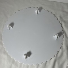 VTG Wilton Circles of Strength 3 Tier Cake Separator Plates Scalloped 9”- 11”
