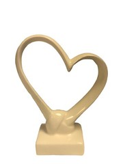 6” Love Knot Heart Framed Romantic Theme Wedding Cake Topper