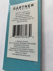 Letter K Cursive Seal Monogram Initial Envelope Sticker Graduation Gartner 1”