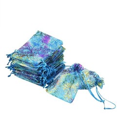 50/100/200 Sheer Coralline Organza Favor Gift Bags Jewelry Pouches Wedding Party