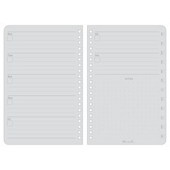 Rite in the Rain All-Weather Weekly Planner, Undated, Side-Spiral 4-5/8″ x 7″…