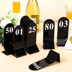 100 Pcs Acrylic Table Numbers 1-100 Double Sided Table Number Cards Wedding Tabl