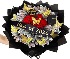 176 Pcs Graduation Money Flower Bouquet Kit Gifts Class of 2026 Money Bouquet Ma