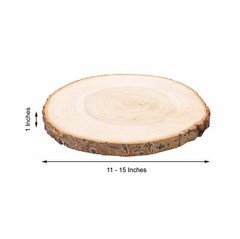 15″ wide Natural Round Poplar Wooden Slices Party Tabletop Wedding Crafts