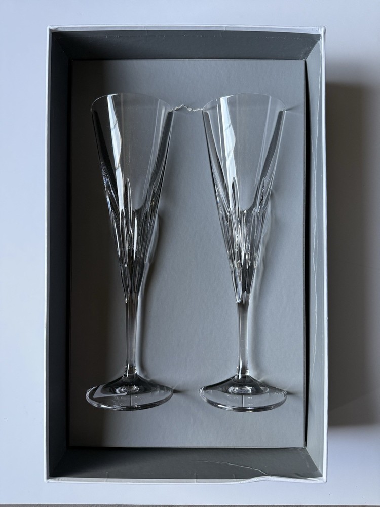 Wedgwood Vera Wang Duchesse Toasting Flutes Set Of 2