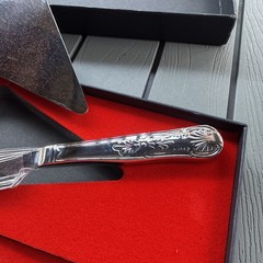 Orblue BRAND NEW Premium Wedding Cake Knife and Server Set – OPEN BOX UNUSED