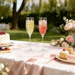 16 Pack Acrylic Champagne Flutes Sparkling Wine Glasses | Unbreakable BPA Clear
