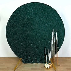HUNTER GREEN 7.5 ft Metallic Spandex STAND COVER Wedding Decorations Party