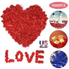 1000Pcs Artificial Fake Rose Petals Wedding Event Romantic Night Party Decor USA