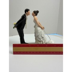 Weddingstar Ball and Chain Funny Wedding Cake Topper Porcelain Figurine Rare