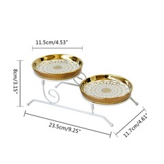 Premium Quality Metal Double Layers Cupcake Display Rack Easy to Use Clean Gift