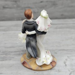 Wedding Cake Topper Bride & Groom Figurine Favor Edwardian or Victorian O’Well