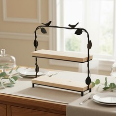 Wooden Dessert Display Set Decorative Cake Display Stand Sturdy for Party
