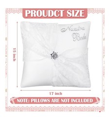Set Of 2 Wedding Kneeling Pillow Covers